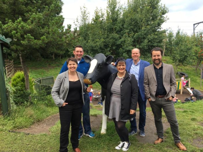 3D Model Cow with Ruth Davidson MSP and friends