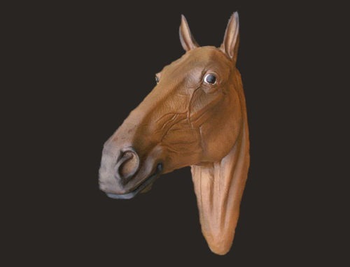 Chestnut Horse head Model