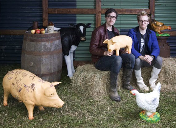 Hot Chip and Pig Models at Glastonbury Festival