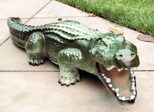 Fibreglass Baby Crocodile Model Statue