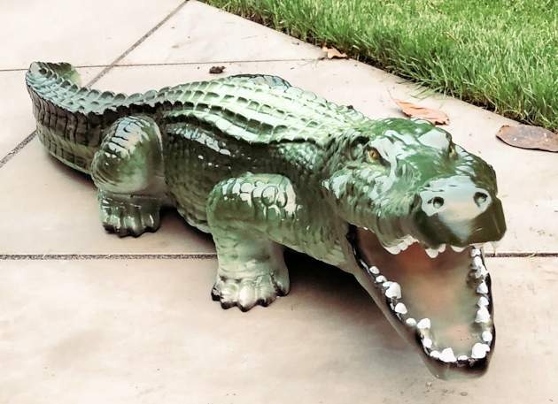 Fibreglass Baby Crocodile Model Statue