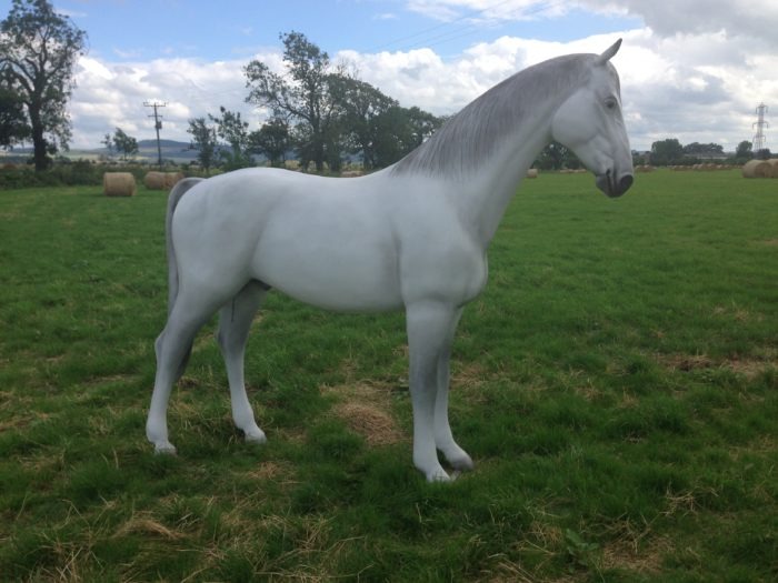 Life Size Grey Horse Model