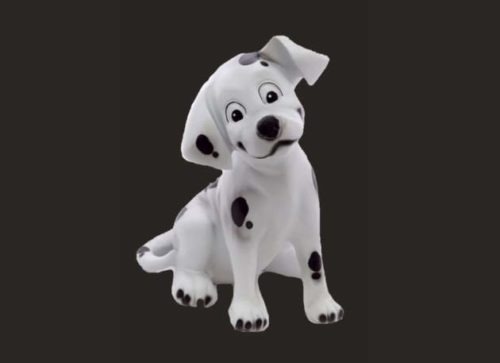 Dalmation Puppy Dog Sitting Model