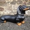 Life Size Dachshund Dog Model Statue
