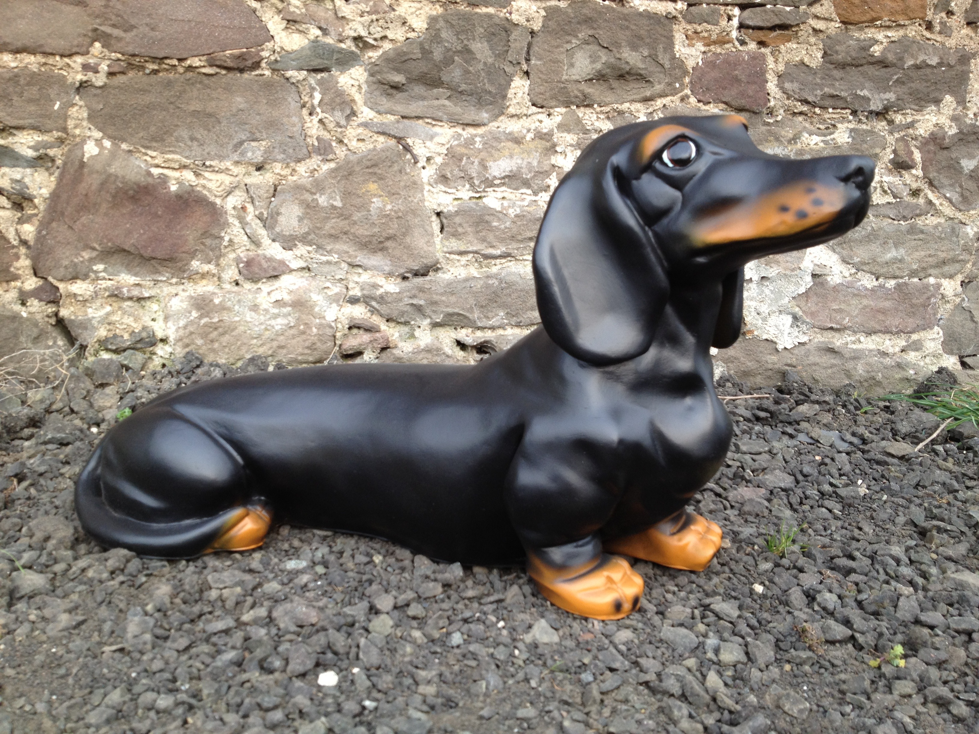 Life Size Dachshund Dog Model Statue